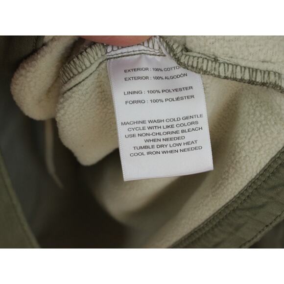 Hang Ten Women's Medium Coat Jacket Cotton Pockets Fleece Lined Buttoned - Picture 8 of 8